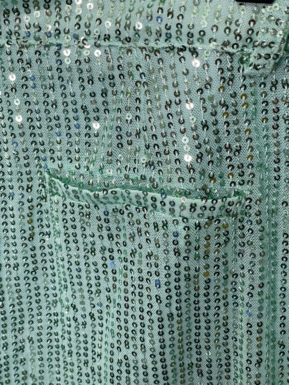 Baevely Mint Sequin Shorts Sparkly Festival Glitter Glam Rave Birthday Party Hot - Picture 6 of 10
